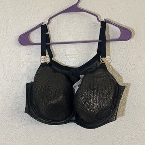 Cacique 44DD Metallic Detail Bra